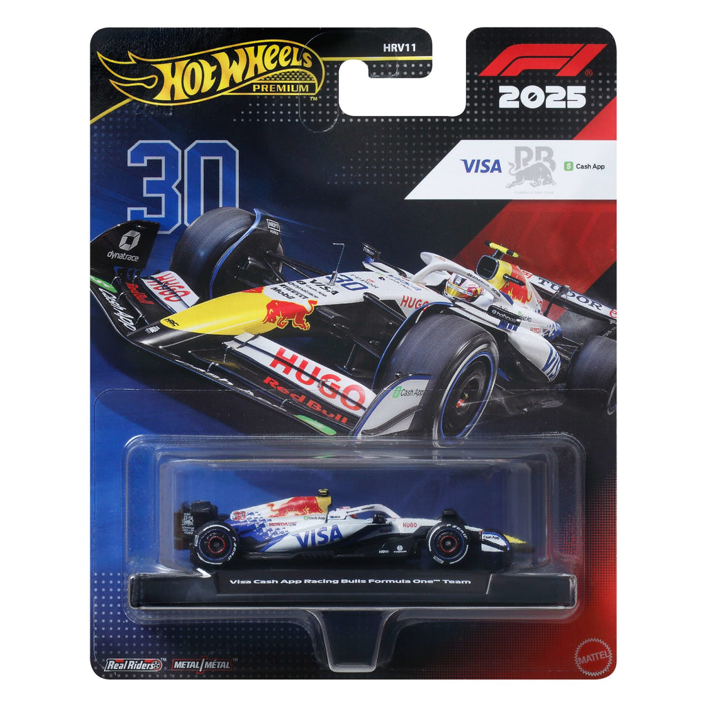 Hot Wheels Premium Visa Cash App Racing Bulls 2025 Formula 1® Team #30
