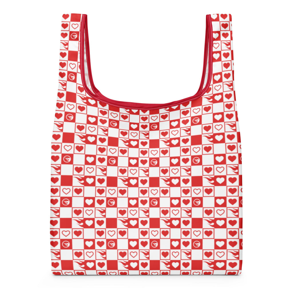 Hot Wheels Checkered Hearts Multi Tote