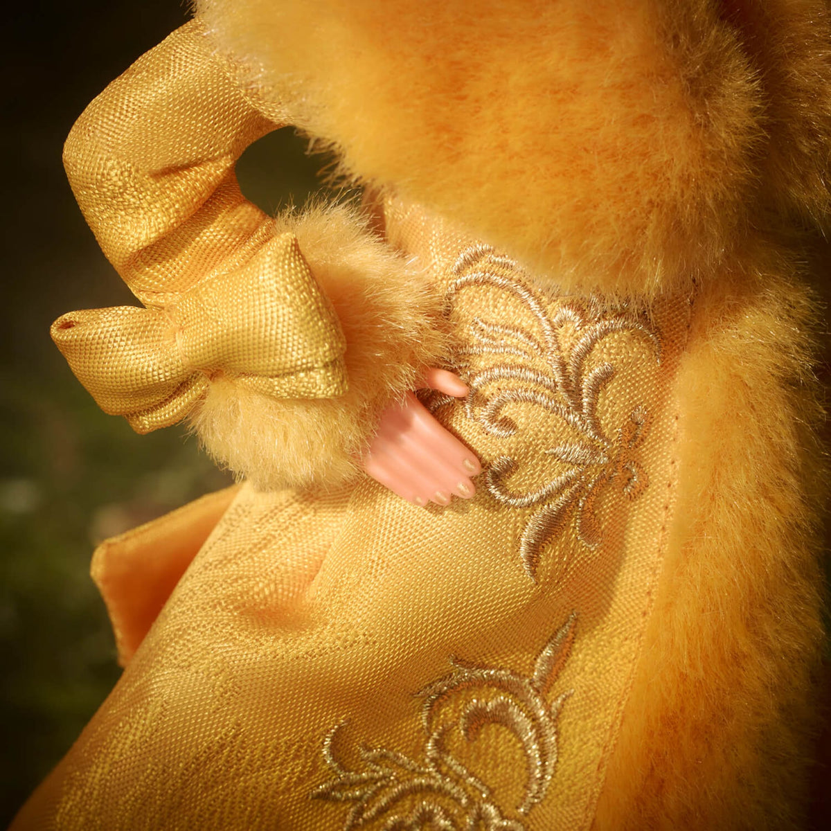 Guo Pei Barbie Doll Wearing Golden-Yellow Gown