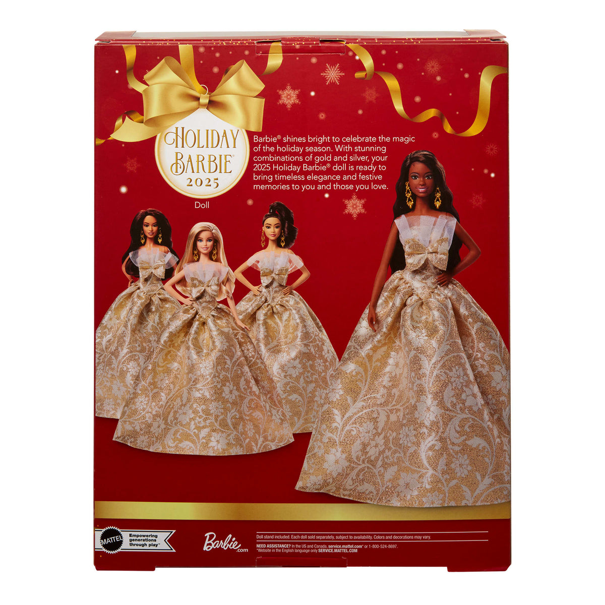 2025 Holiday Barbie Doll 4