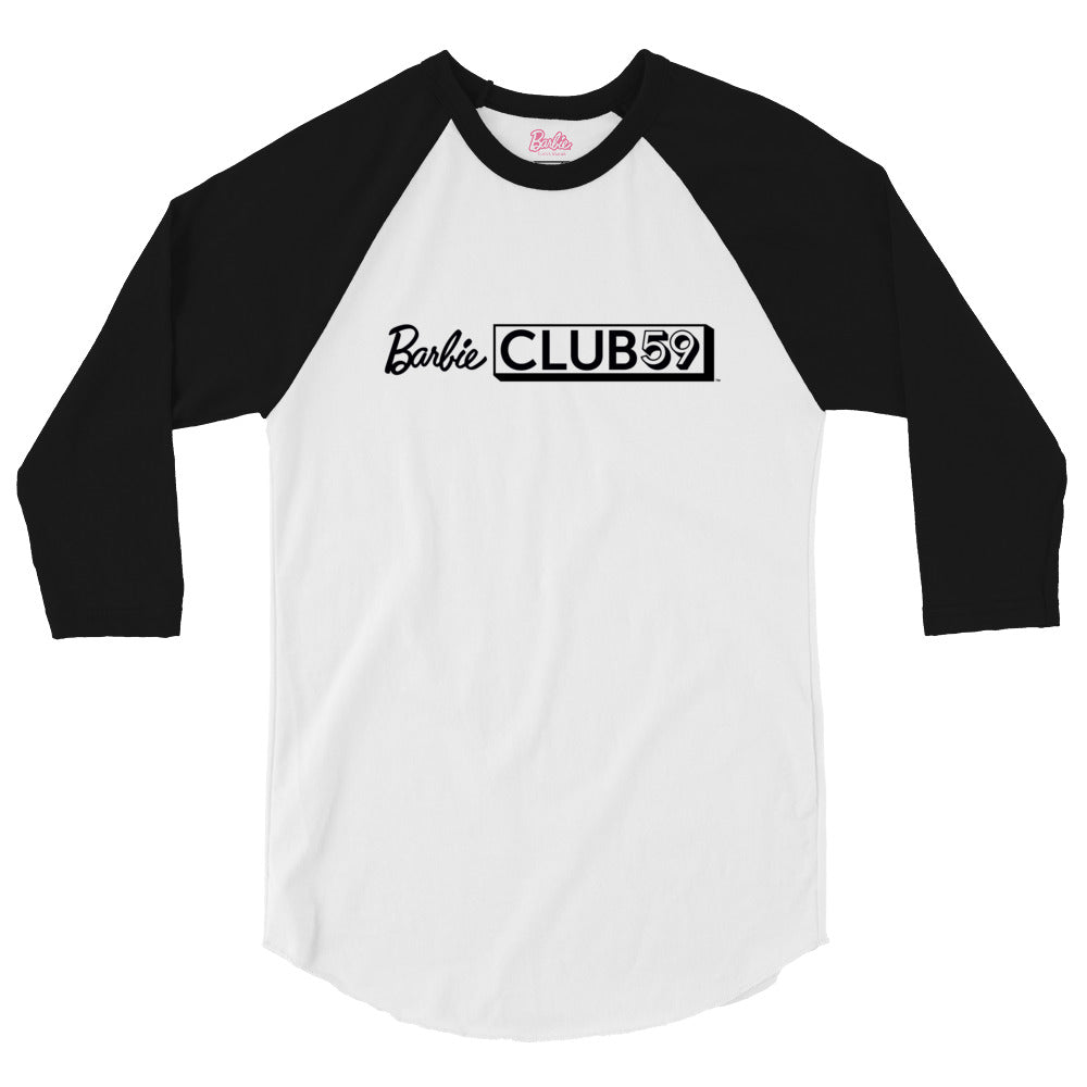 Barbie 2025 Club 59 White Raglan Tee
